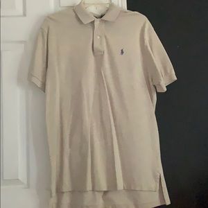 Cream Polo Collar Shirt